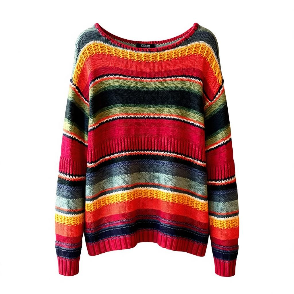 Chaps Sport Multicolor Knit Sweater