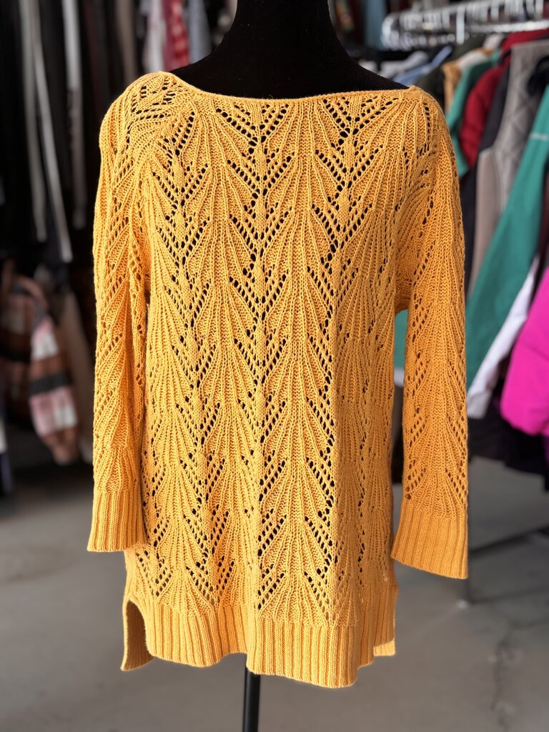 St. John's Bay Women's Yellow Knit Sweater