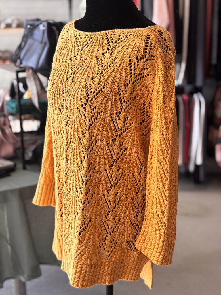 St. John's Bay Women's Yellow Knit Sweater