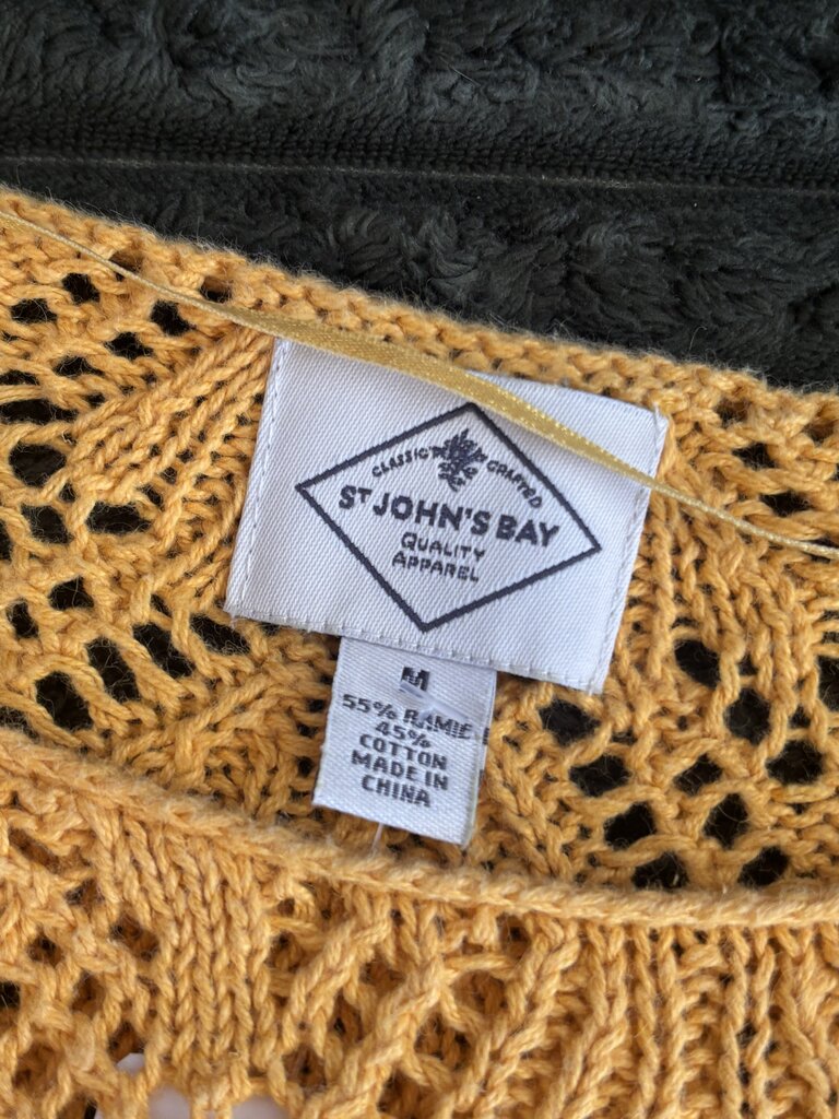 St. John's Bay Women's Yellow Knit Sweater