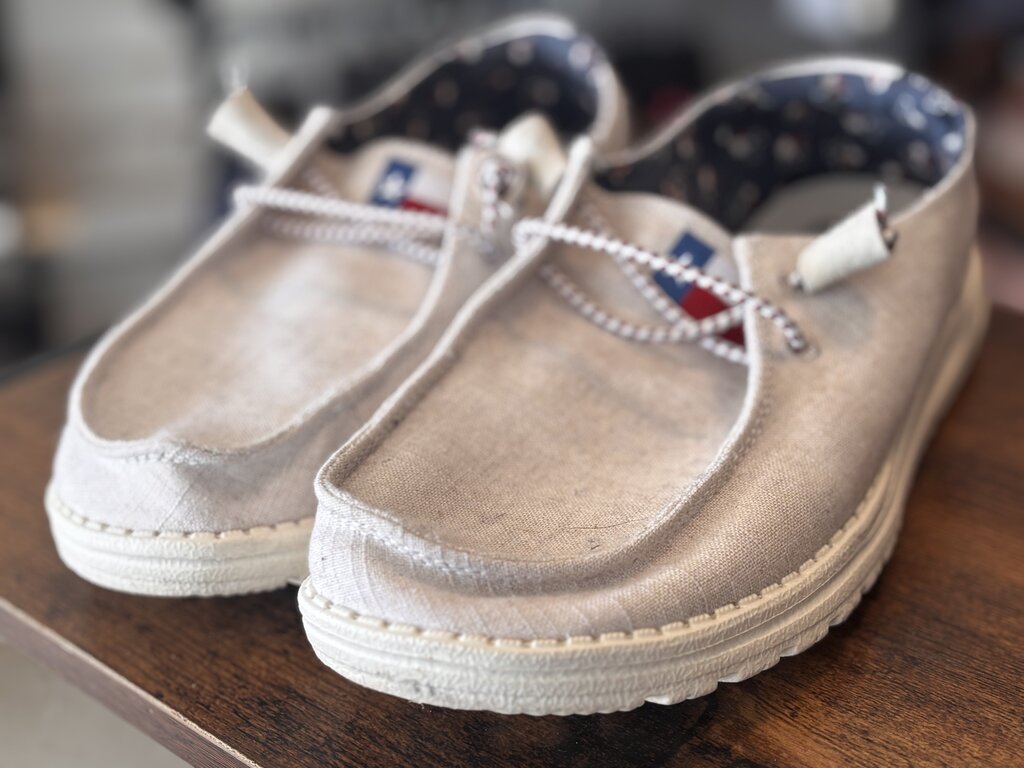 Hey Dude Shoes American Flag detail