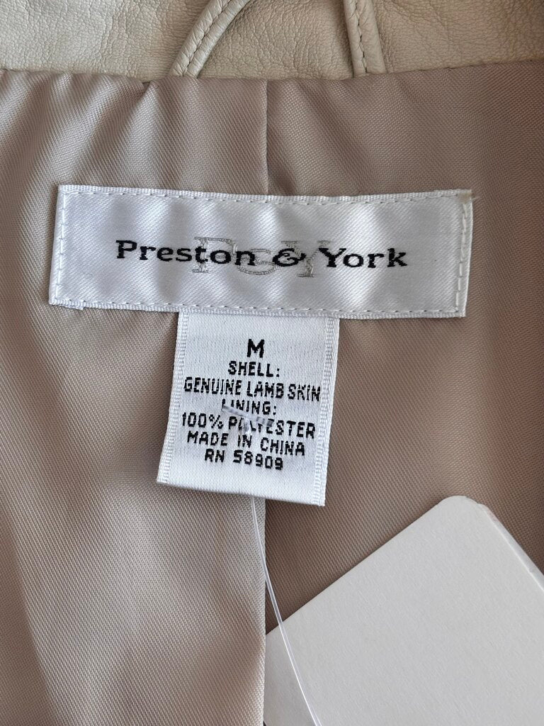 Preston & York Genuine Lambskin Leather Jacket NWT