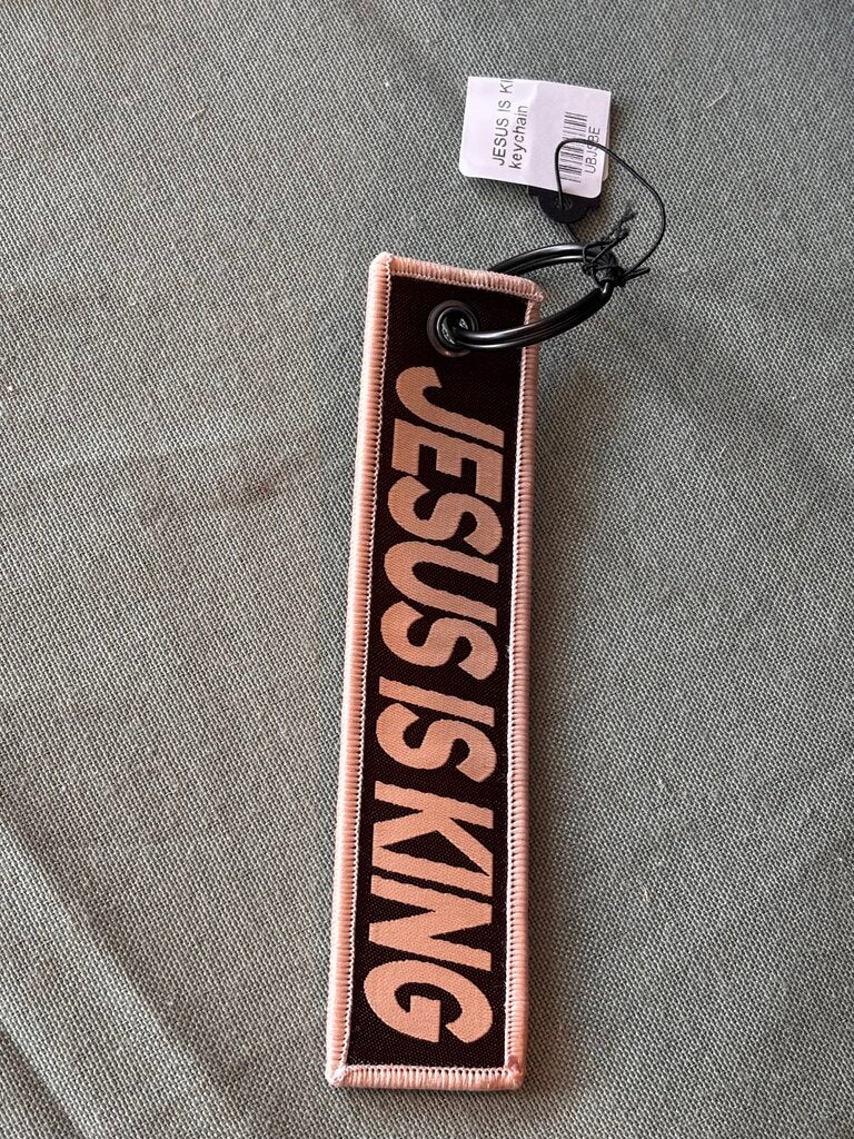 JESUS IS KING keychain NWT