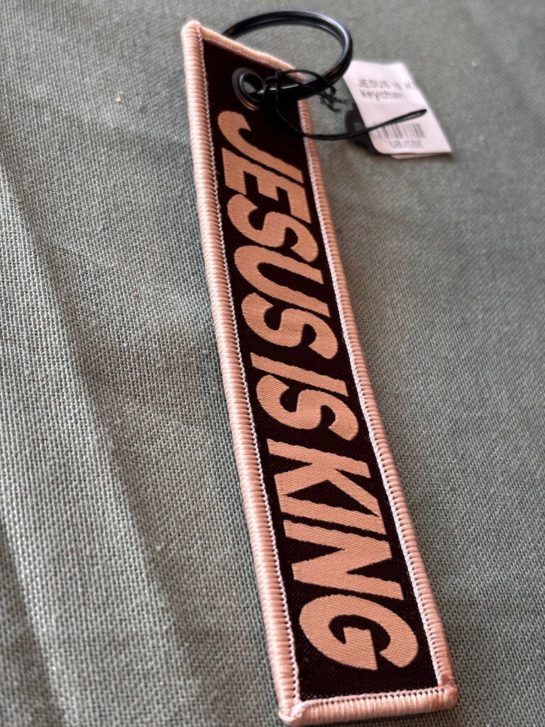 JESUS IS KING keychain NWT