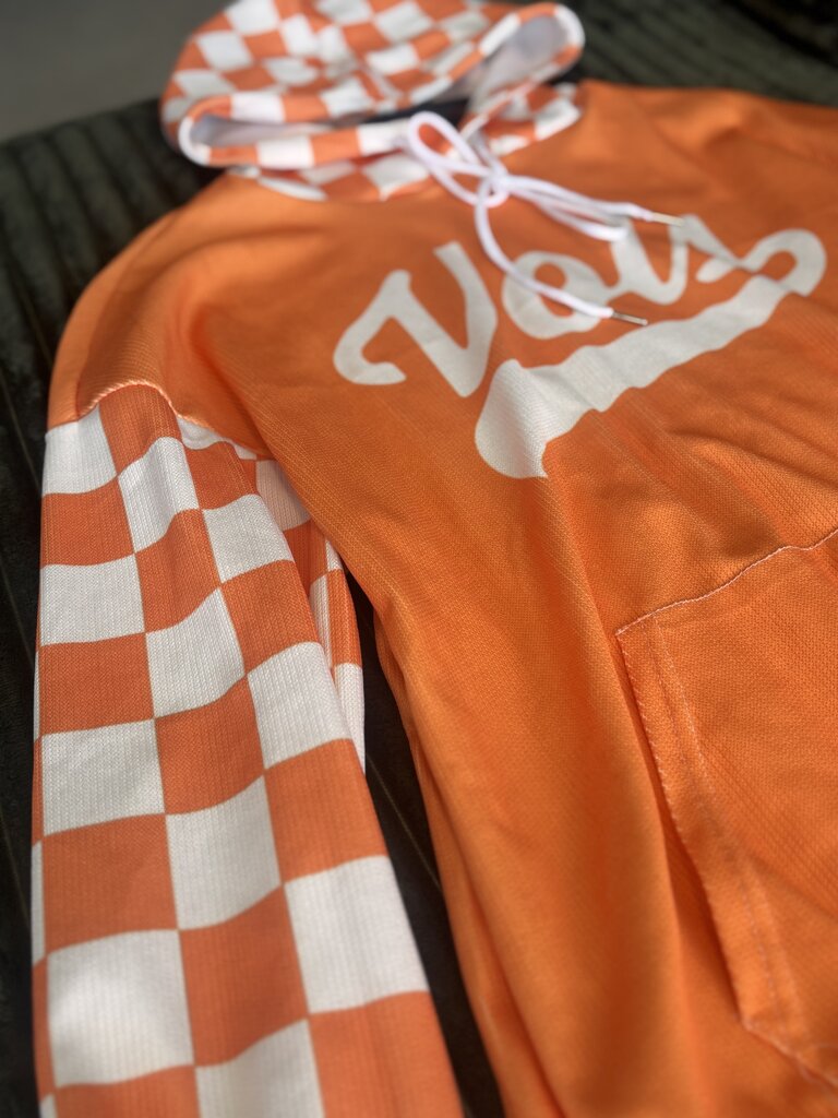 Vols hoodie checkered sleeve
