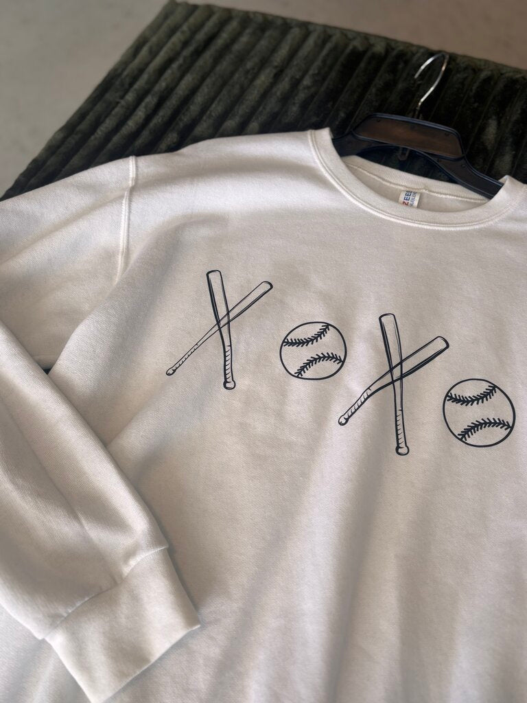 XOXO Baseball Sweatshirt