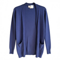 Navy Open Cardigan