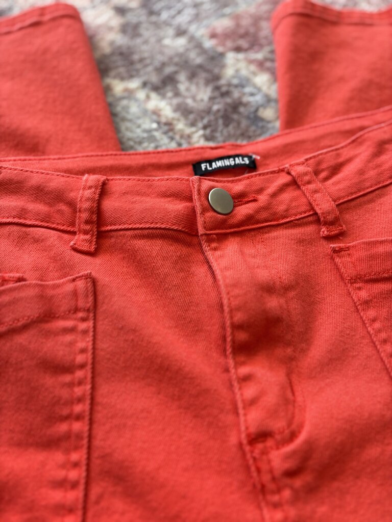 Red Baggy Denim
