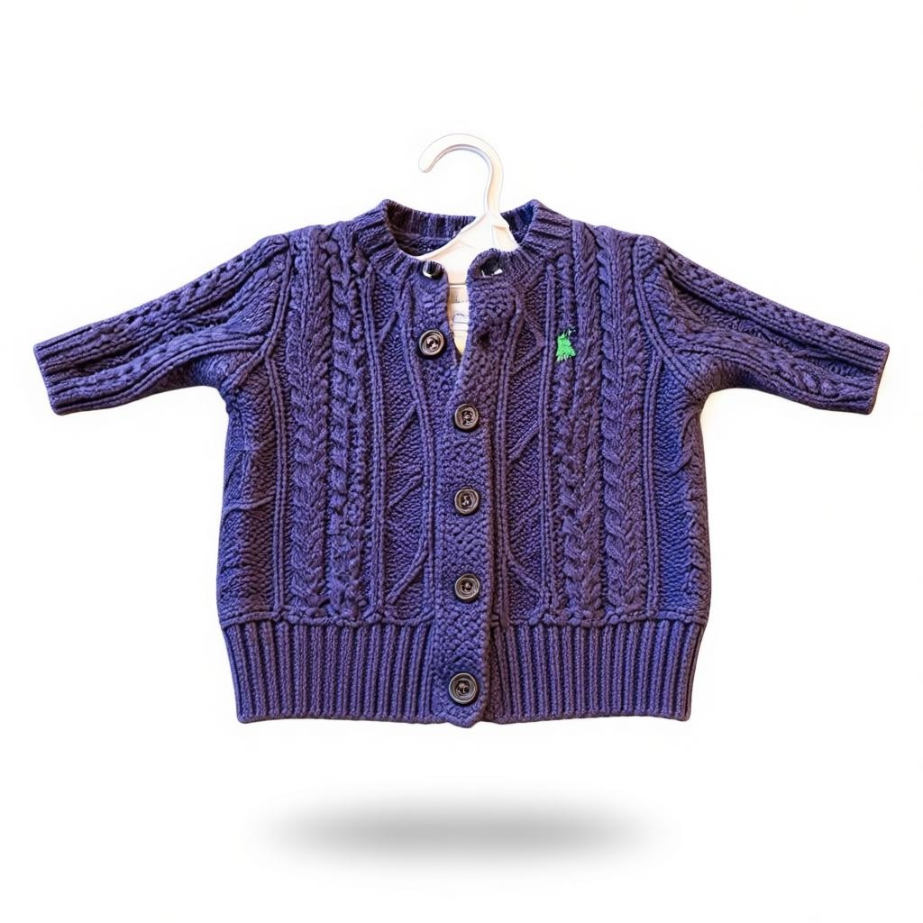 Infant 3Month Ralph Lauren Navy Cardigan