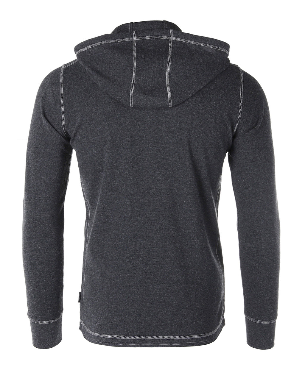 ZIMEGO Mens Thermal Long Sleeve Lightweight Hooded Henley