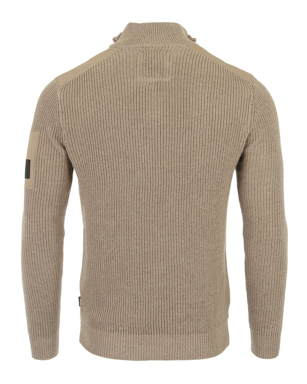 ZIMEGO Mens Long Sleeve Pullover Quarter Zip Polo Sweater